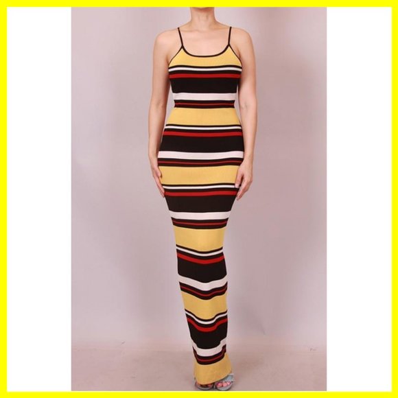 Dresses & Skirts - NWT Striped Knit Maxi Dress